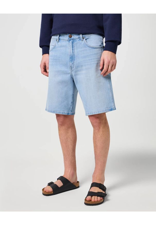 Wrangler - WRANGLER MĘSKIE SZORTY JEANSOWE FRONTIER SHORT WEST 112350822 W16W017961. Materiał: jeans