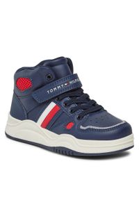 TOMMY HILFIGER - Sneakersy Tommy Hilfiger T3B9-33107-1355800 S Blue 800. Kolor: niebieski #1