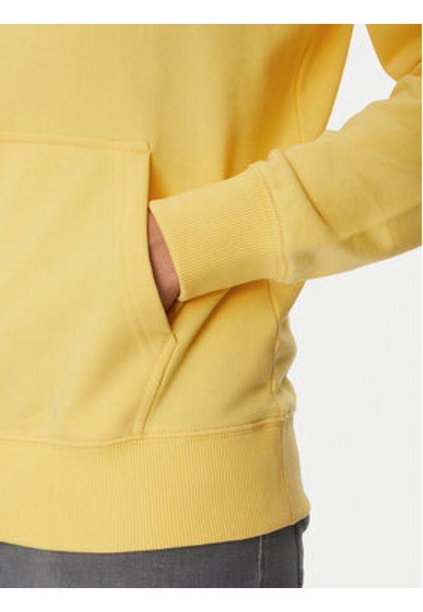 TOMMY HILFIGER - Tommy Hilfiger Bluza Essential MW0MW37235 Żółty Regular Fit. Kolor: żółty. Materiał: bawełna