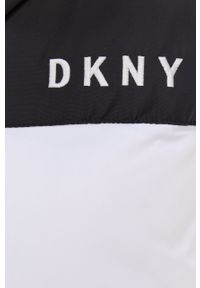 DKNY - Dkny - Kurtka. Kolor: biały. Materiał: tkanina. Wzór: gładki. Sezon: zima #6