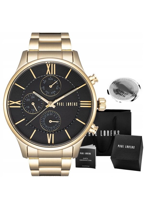 Zegarek męski Paul Lorens-SAVRES-1D1 Z GRAWEREM