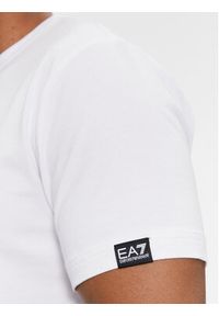 EA7 Emporio Armani T-Shirt 3DPT37 PJMUZ 1100 Biały Regular Fit. Kolor: biały. Materiał: bawełna #5