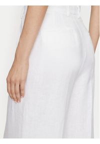 ViCOLO Spodnie materiałowe TB0793 Biały Regular Fit. Kolor: biały. Materiał: len #3