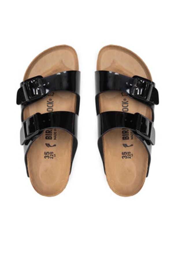 Birkenstock Klapki Arizona Birko-Flor 1005292 Czarny. Kolor: czarny. Materiał: skóra