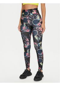 Reebok Legginsy Train AOP Tight 100075416 Czarny Slim Fit. Kolor: czarny. Materiał: syntetyk