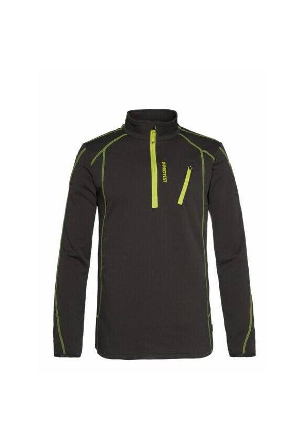 Polar z zamkiem błyskawicznym 1/4 Protest Humans. Kolor: zielony. Materiał: polar. Sezon: zima. Sport: wspinaczka, narciarstwo