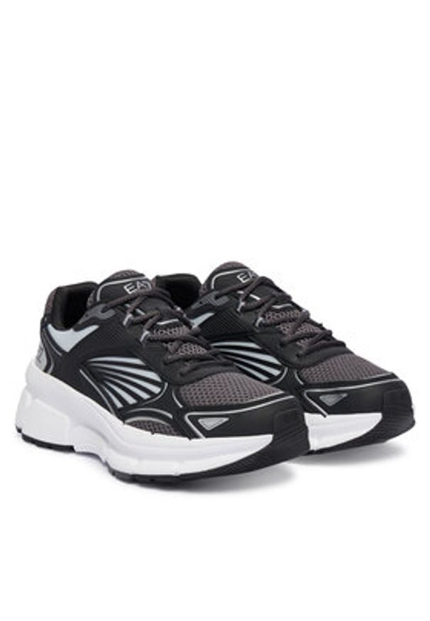 EA7 Emporio Armani Sneakersy X8X236 XK424 MZ197 Czarny. Kolor: czarny. Materiał: materiał