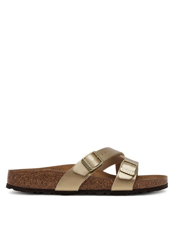 Klapki Birkenstock. Kolor: złoty