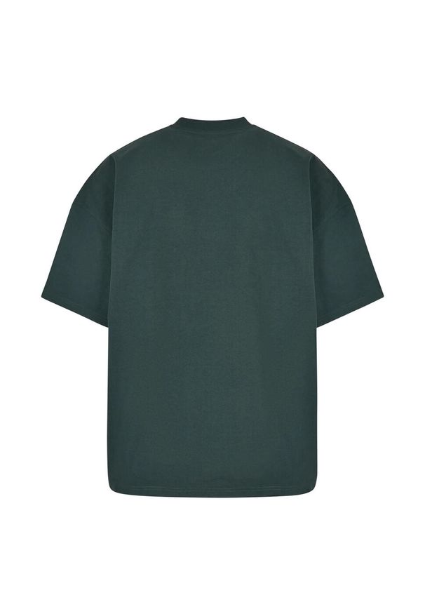 Urban Classics - Męska Koszulka Oversize Z Grubej Bawełny. Kolor: zielony. Materiał: bawełna