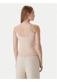 Guess Top V5GP22 J1314 Beżowy Slim Fit. Kolor: beżowy. Materiał: bawełna #5