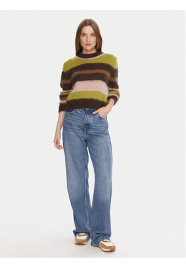 Kontatto Sweter 3M0910C Kolorowy Regular Fit. Materiał: syntetyk. Wzór: kolorowy