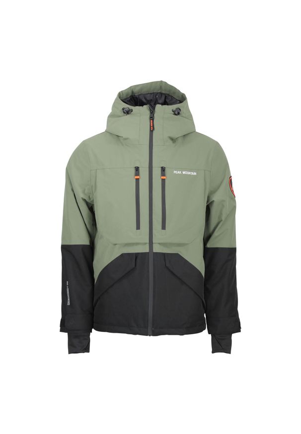 PEAK MOUNTAIN - Wodoodporna kurtka Peak Mountain Cesna. Kolor: zielony. Sezon: zima. Sport: narciarstwo