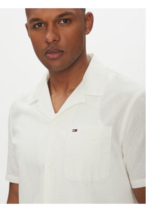 Tommy Jeans Koszula DM0DM20895 Écru Regular Fit. Materiał: bawełna