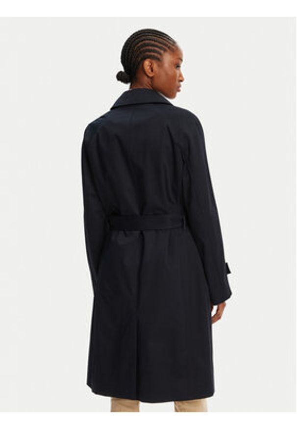 BOSS Płaszcz przejściowy Calexis 50543189 Granatowy Regular Fit. Kolor: niebieski. Materiał: bawełna