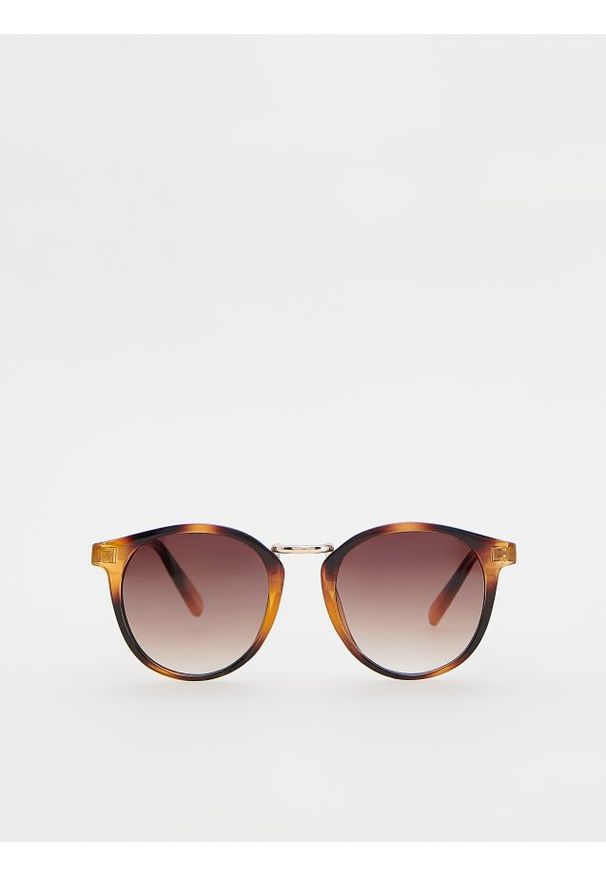 Reserved - Okulary przeciwsłoneczne - bursztynowy. Kolor: pomarańczowy