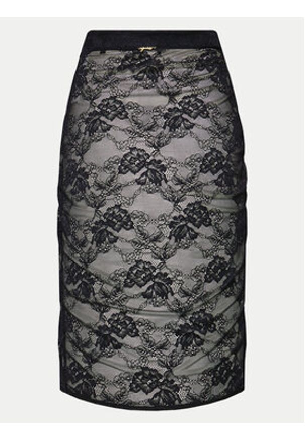 Guess Spódnica midi O4BD02 KCG40 Czarny Regular Fit. Kolor: czarny. Materiał: syntetyk