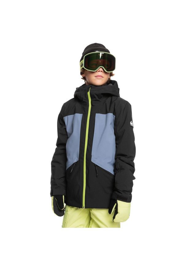 Quiksilver - Kurtka śnieżna dla Chłopcy AMBITION Czarny. Kolor: czarny. Materiał: poliester. Sezon: zima. Sport: narciarstwo