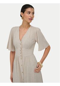 only - ONLY Sukienka codzienna Tizana 15373535 Beżowy Regular Fit. Okazja: na co dzień. Kolor: beżowy. Materiał: bawełna. Typ sukienki: proste. Styl: casual #2