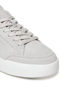 TOMMY HILFIGER - Tommy Hilfiger Sneakersy Th Court Summer Suede FM0FM05517 Szary. Kolor: szary. Materiał: zamsz, skóra