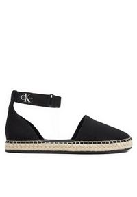 Calvin Klein Jeans Espadryle Ankle Espadrille Btw YW0YW01027 Czarny. Kolor: czarny. Materiał: materiał