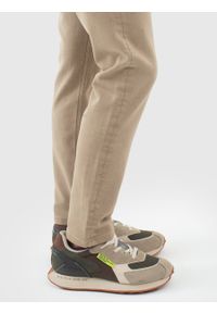 Big-Star - Sneakersy męskie z zamszowymi wstawkami khaki NN174345 303. Okazja: na spacer. Kolor: zielony. Materiał: zamsz. Sport: turystyka piesza