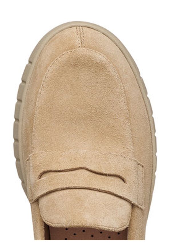 Geox Półbuty D Flextride D659AB 00022 C5002 Beżowy. Kolor: beżowy. Materiał: zamsz, skóra