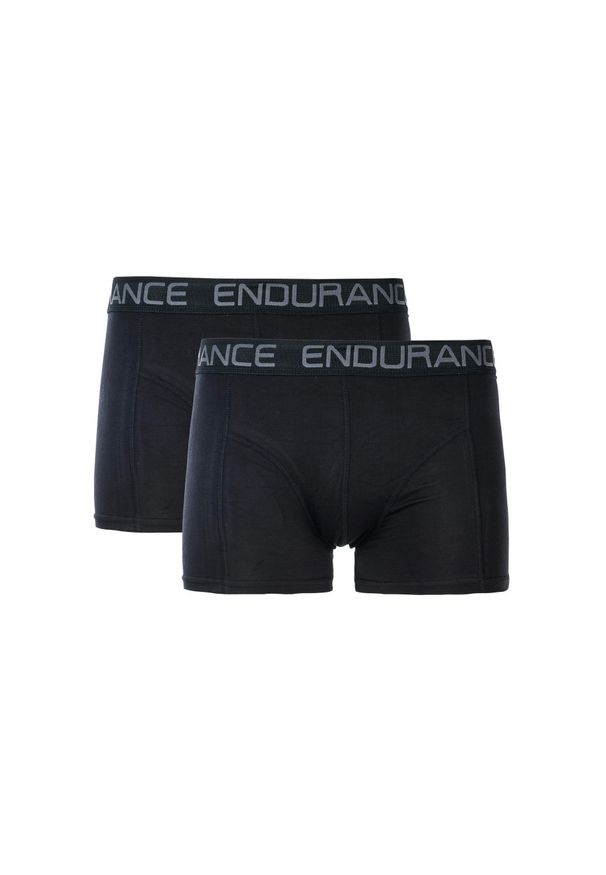 ENDURANCE - Bokserki bambusowe męskie Endurance Brighton 2-pack. Kolor: czarny. Sport: fitness