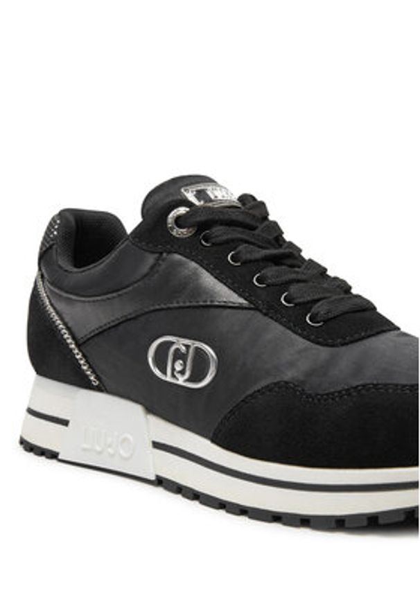 Liu Jo Sneakersy Johanna 02 BF4025 PX522 Czarny. Kolor: czarny. Materiał: materiał