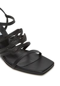 Karl Lagerfeld - KARL LAGERFELD Sandały KL34425 Czarny. Kolor: czarny. Materiał: skóra #4