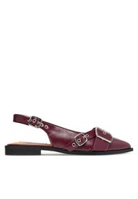 Steve Madden Baleriny SM11003901 Bordowy. Kolor: czerwony. Materiał: skóra #1