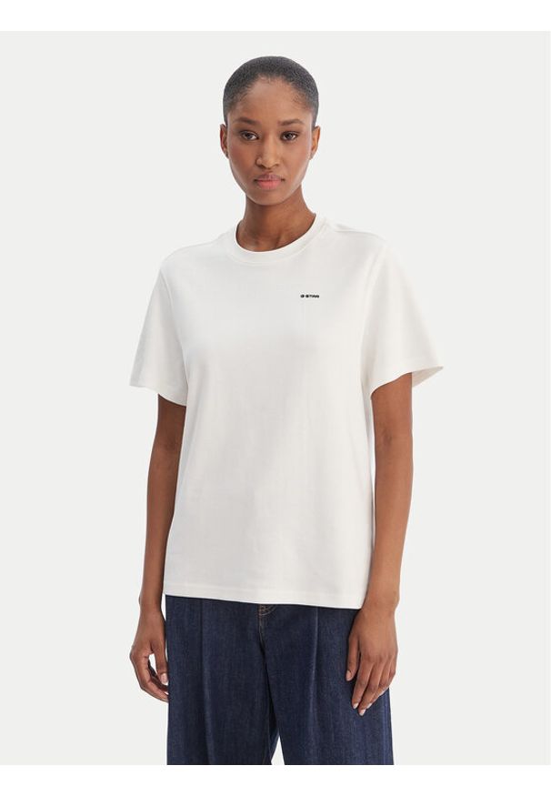 G-Star RAW - G-Star Raw T-Shirt D28730-D976 Biały Regular Fit. Kolor: biały. Materiał: bawełna
