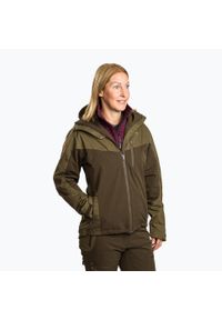 PINEWOOD - Kurtka przeciwdeszczowa damska Pinewood Finnveden Hybrid Extreme. Kolor: zielony. Sport: turystyka piesza #2