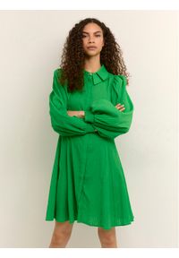 Karen by Simonsen Sukienka koszulowa Bugsy 10104307 Zielony Feminine Fit. Kolor: zielony. Materiał: syntetyk, wiskoza. Typ sukienki: koszulowe