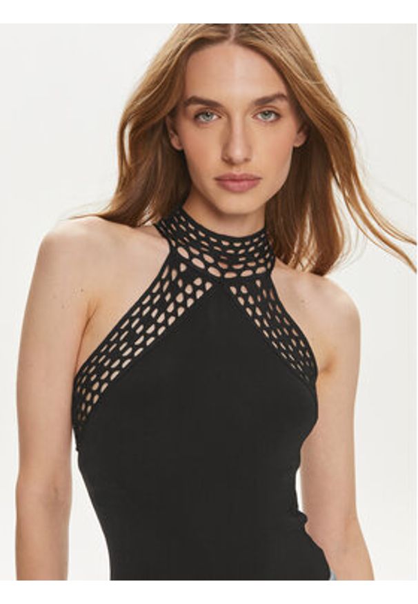 Marciano Guess Body Luana 4YGR45 5832Z Czarny Regular Fit. Kolor: czarny. Materiał: wiskoza