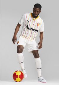 Puma - Męska koszulka RC Lens 24/25 PUMA White Pelé Yellow. Kolor: żółty, biały, wielokolorowy
