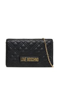 Love Moschino - LOVE MOSCHINO Torebka JC4079PP1NLA0000 Czarny. Kolor: czarny. Materiał: skórzane