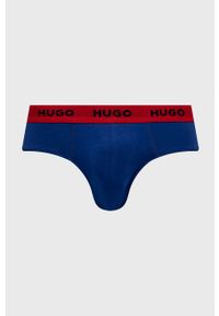 Hugo - HUGO slipy (3-pack) męskie 50469783. Kolor: niebieski #6