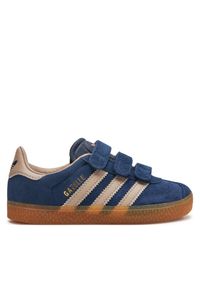 Adidas - adidas Buty Gazelle Kids IE8675 Niebieski. Kolor: niebieski. Materiał: zamsz, skóra. Model: Adidas Gazelle
