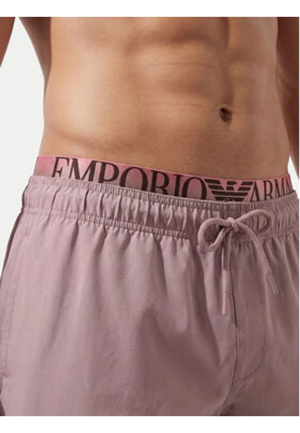 Emporio Armani Szorty kąpielowe EM000686 AF20432 UA269 Różowy. Kolor: różowy. Materiał: syntetyk