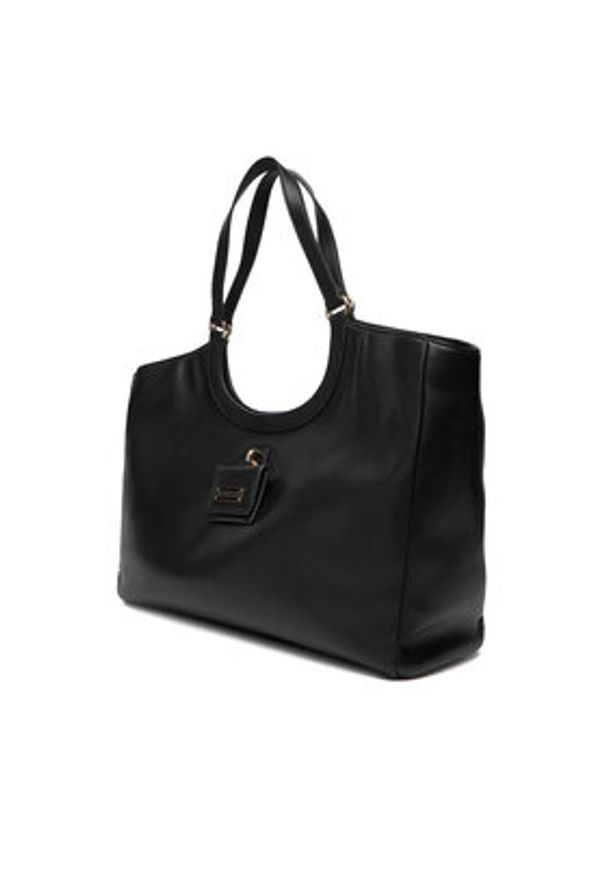 Love Moschino - LOVE MOSCHINO Torebka JC4391PP0NKN0000 Czarny. Kolor: czarny. Materiał: skórzane