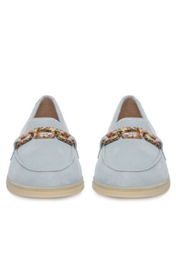 Remonte Półbuty D2F00-12 Niebieski. Kolor: niebieski. Materiał: skóra, zamsz