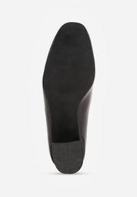 Born2be - Czarne Klasyczne Lakierowane Czółenka Vices na Obcasie ze Skórzaną Wkładką Tinathria. Okazja: na spotkanie biznesowe. Kolor: czarny. Materiał: skóra, lakier. Obcas: na obcasie. Styl: klasyczny. Wysokość obcasa: średni #7