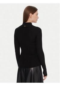TwinSet - TWINSET Sweter 252TT3111 Czarny Slim Fit. Kolor: czarny. Materiał: wełna