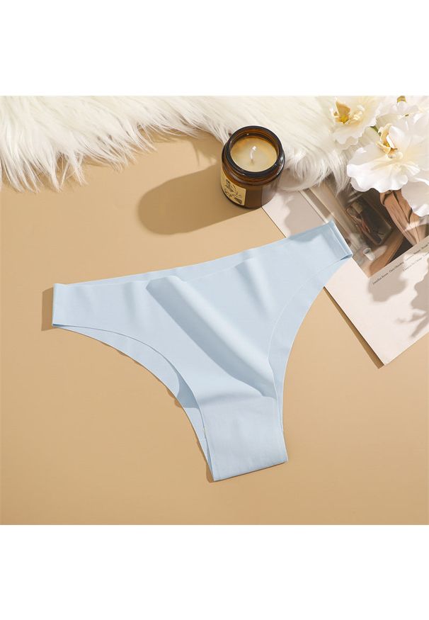 Intica - Figi bezszwowe niewidoczne pod ubraniem Ghazala. Kolor: niebieski. Materiał: materiał, skóra