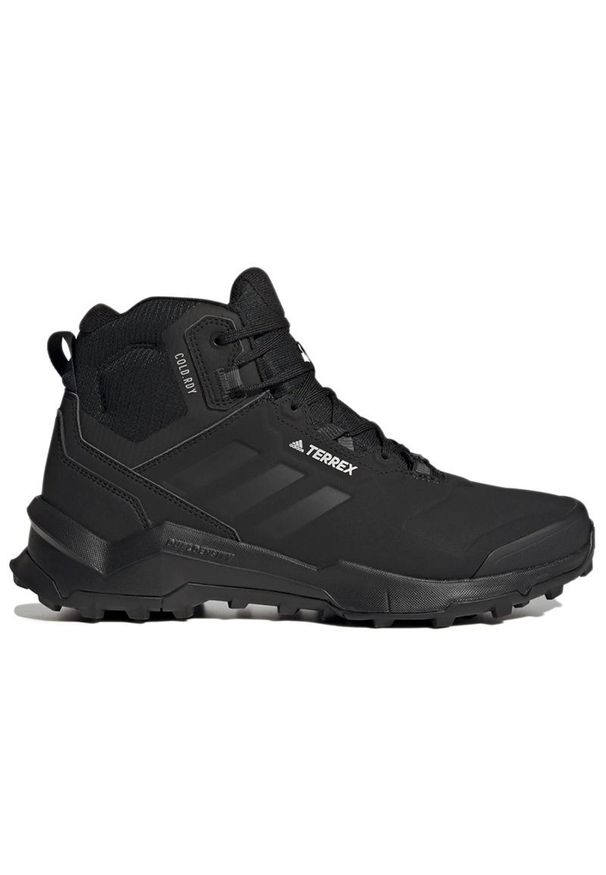 Adidas - Buty adidas Terrex AX4 Mid Beta Cold.Rdy Hiking Boots GX8652 - czarne. Zapięcie: pasek. Kolor: czarny. Materiał: materiał, polar, syntetyk, guma. Szerokość cholewki: normalna. Technologia: Primaloft. Wzór: aplikacja, paski. Model: Adidas Terrex. Sport: turystyka piesza
