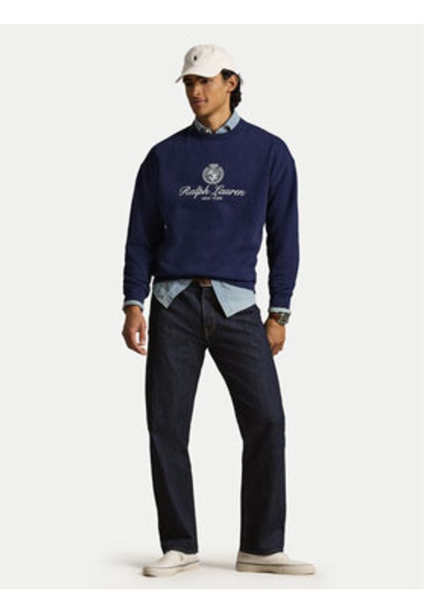 Polo Ralph Lauren Bluza 710A13264002 Granatowy Relaxed Fit. Typ kołnierza: polo. Kolor: niebieski. Materiał: bawełna
