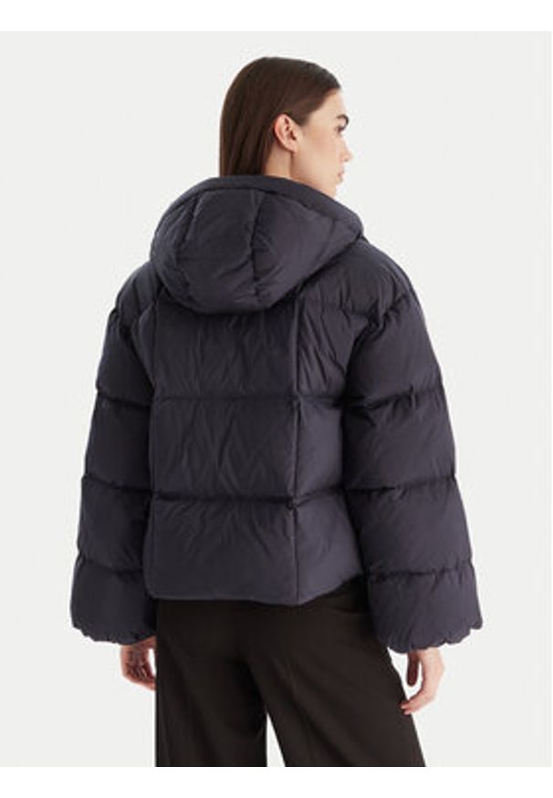Calvin Klein Kurtka puchowa LV044D525G Granatowy Relaxed Fit. Kolor: niebieski. Materiał: syntetyk