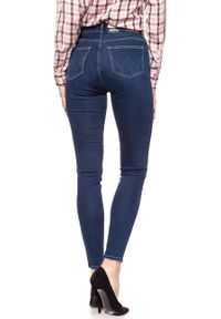 Wrangler - WRANGLER HIGH SKINNY COSY FEEL W27HRL21L. Stan: podwyższony. Wzór: jednolity, aplikacja #7