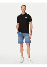Karl Lagerfeld - KARL LAGERFELD Polo 745780 500235 Czarny Regular Fit. Typ kołnierza: polo. Kolor: czarny. Materiał: bawełna #3