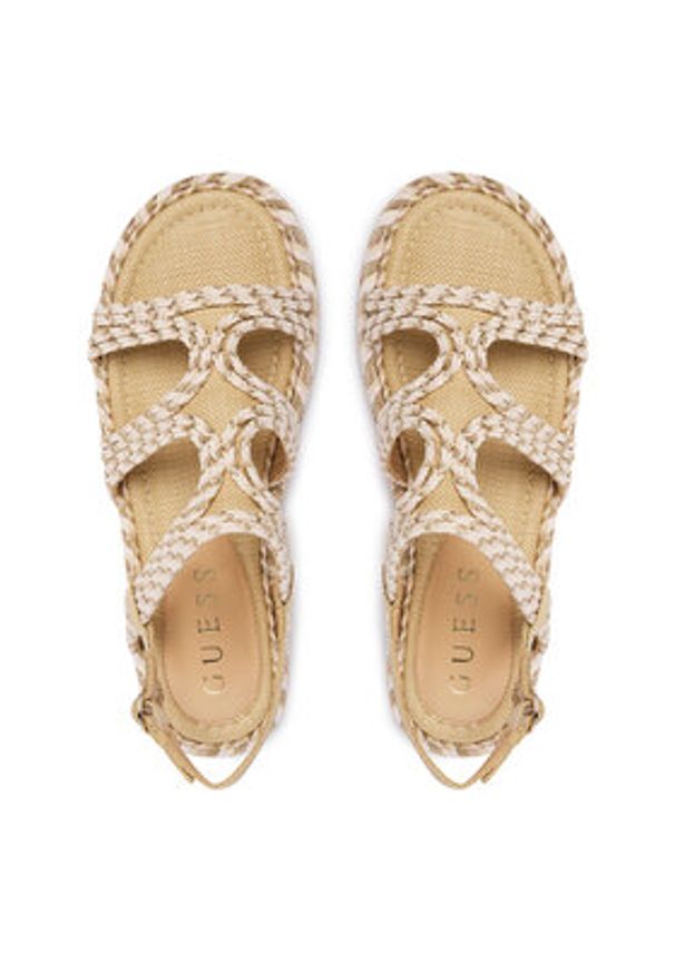 Guess Sandały FLJKLR FAP03 Beżowy jasny. Kolor: beżowy. Materiał: syntetyk